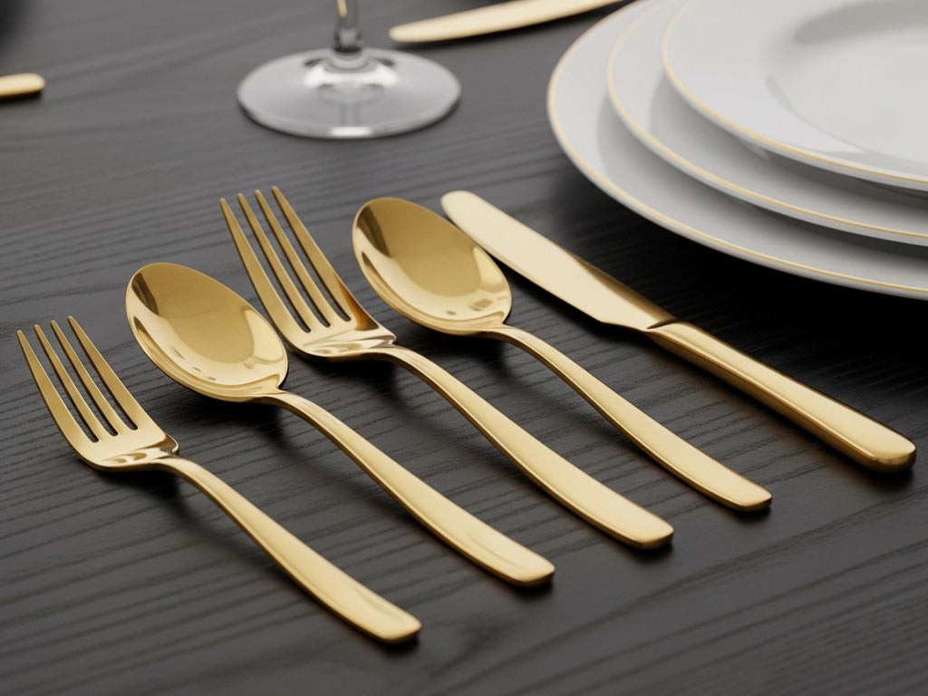 Is gold-plated flatware safe?