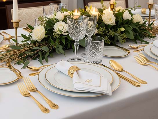 What are the pros and cons of using gold cutlery?