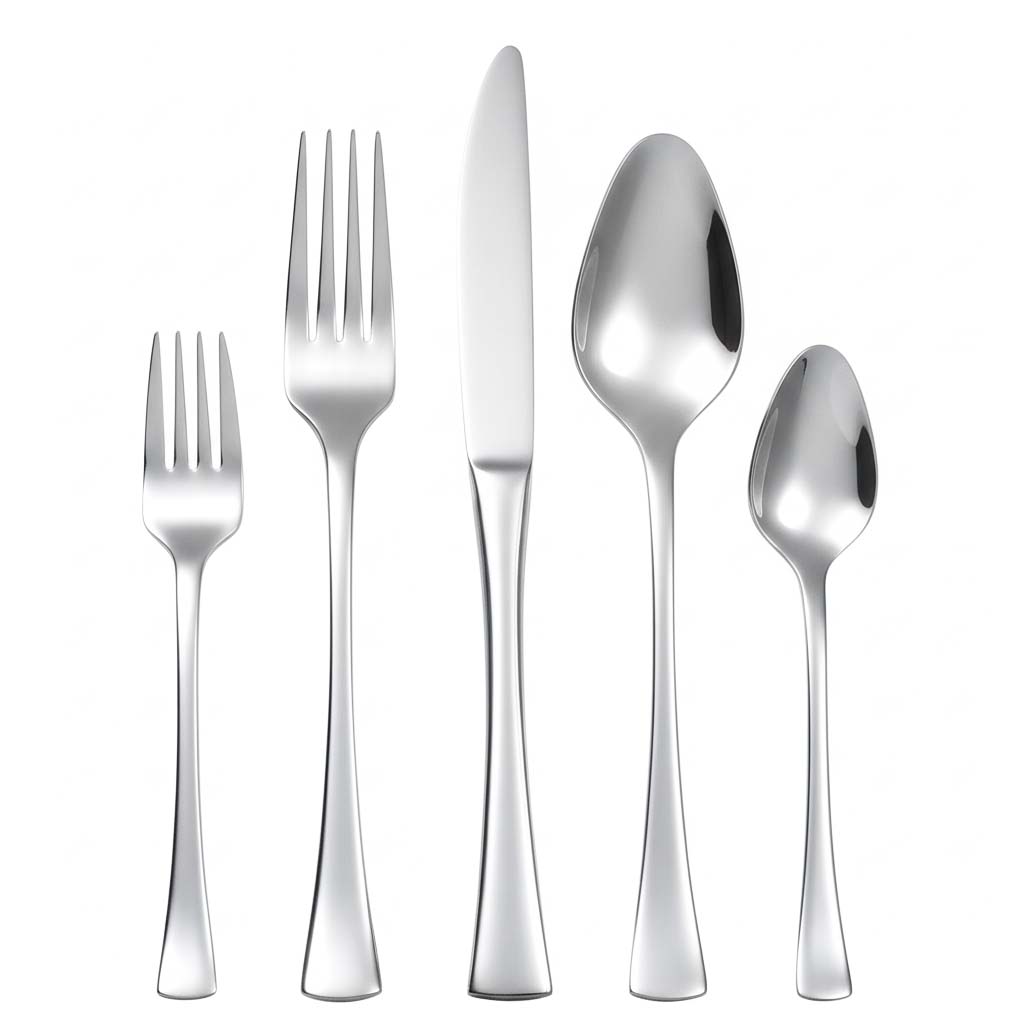 Mirror finish stainless steel flatware set for bulk B2B supply
