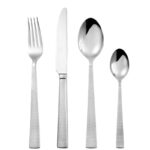 Hammered stainless steel flatware set for bulk B2B supply