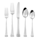 Bulk silver spoon and fork set for wedding and event supply