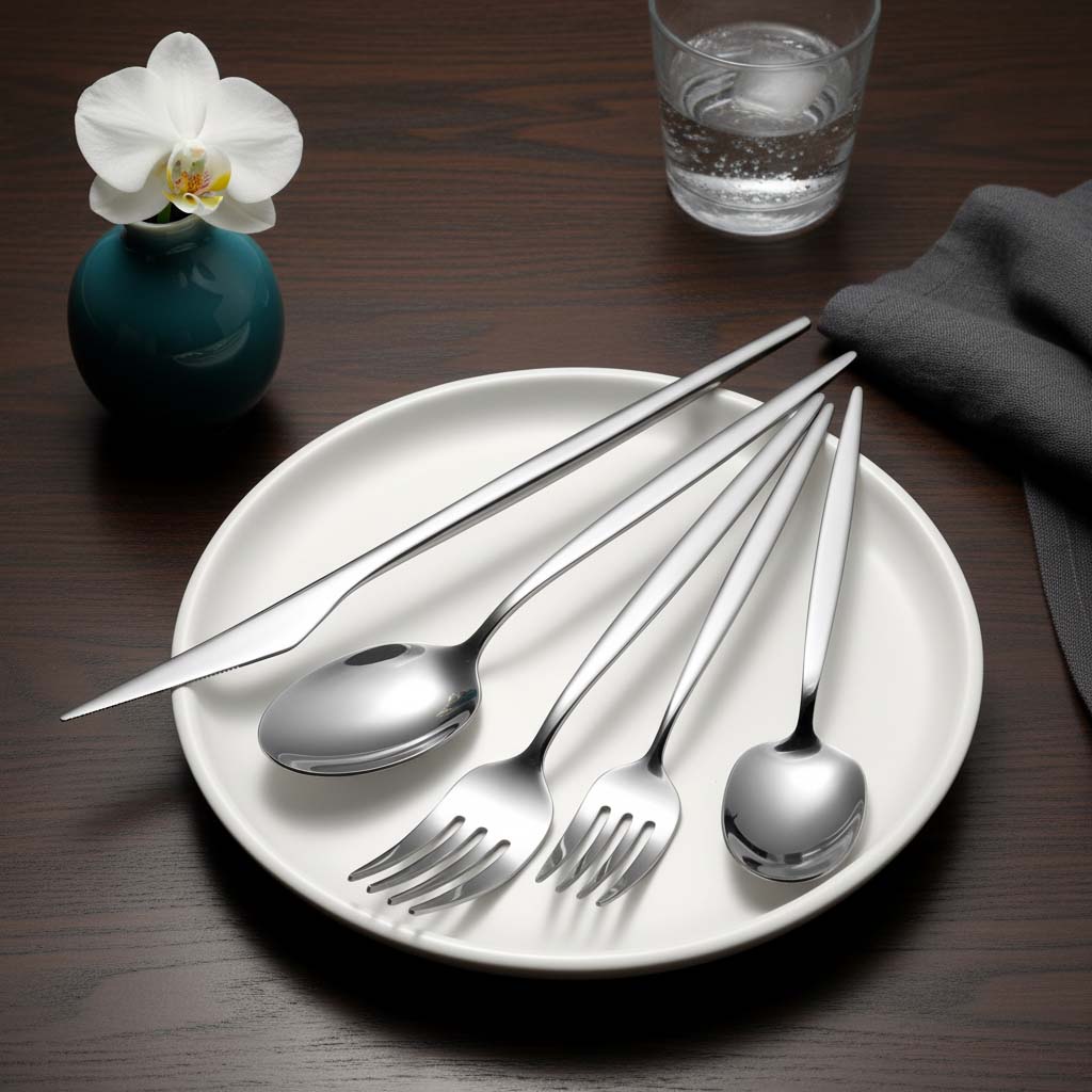 Stainless steel dinner knife spoon fork set for large volume procurement