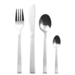 18/0 flatware set with matte handle and mirror polished heads for bulk supply