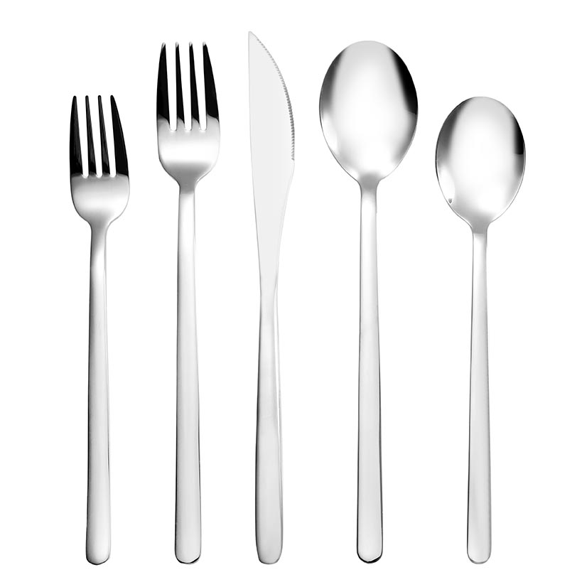 Korean style classic stainless steel cutlery set for bulk supply