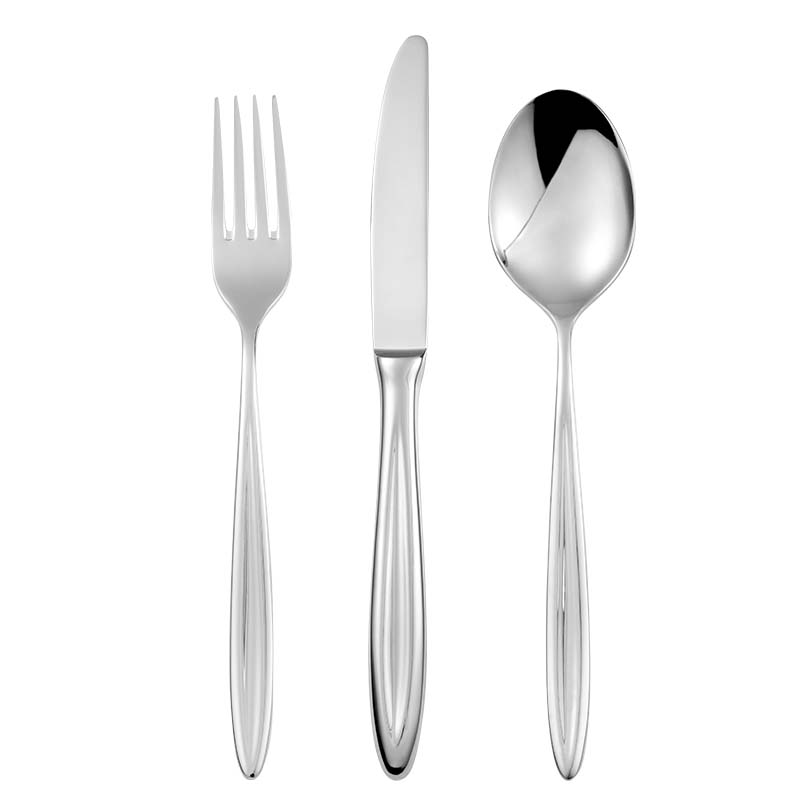 Luxury silver flatware cutlery set for bulk B2B supply