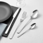 Cost-efficient 201 stainless steel fork knife spoon set detail