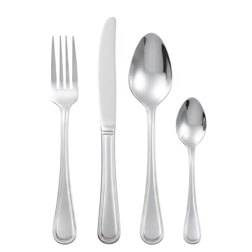 Classic stainless steel spoon fork knife set for wholesale bulk supply