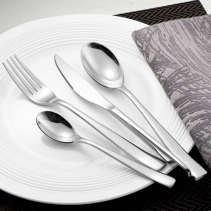 Elegant spoon fork knife flatware collection for OEM and wholesale programs