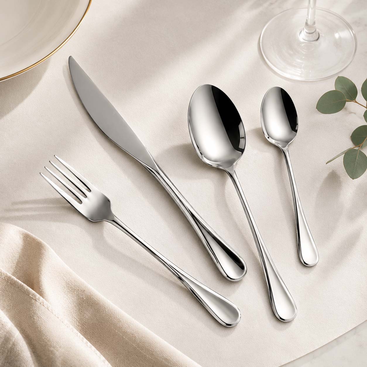 OEM heavyweight spoon fork knife set for wholesale buyers