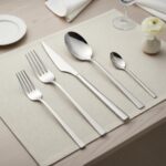 Premium mirror finish 18/10 stainless steel spoon fork knife set