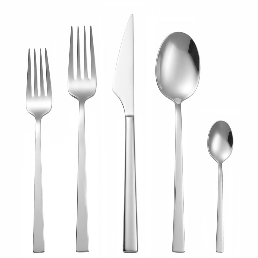 Classic style 18/10 stainless steel cutlery set