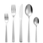 Stainless steel soup and dinner spoon silverware setl