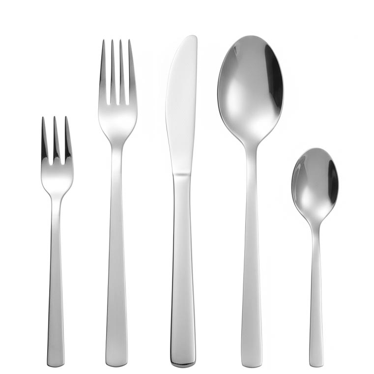 Stainless steel soup and dinner spoon silverware setl