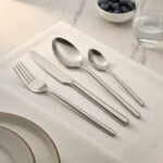 Premium luxury stainless steel fork knife spoon set wholesale