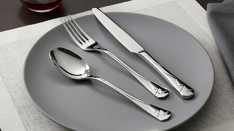 A fork and spoon, one magnetic and one non-magnetic