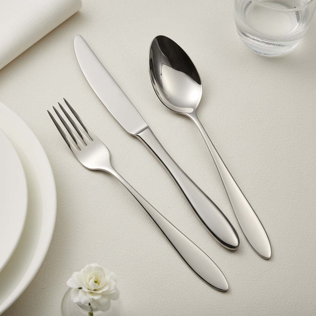Modern restaurant knife fork spoon set from professional cutlery supplier