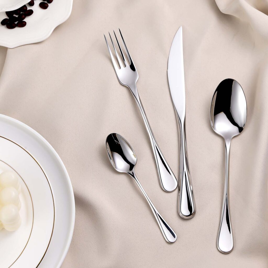 L071 Luxury Flatware Set A complete L071 luxury flatware set arranged on a minimalist background